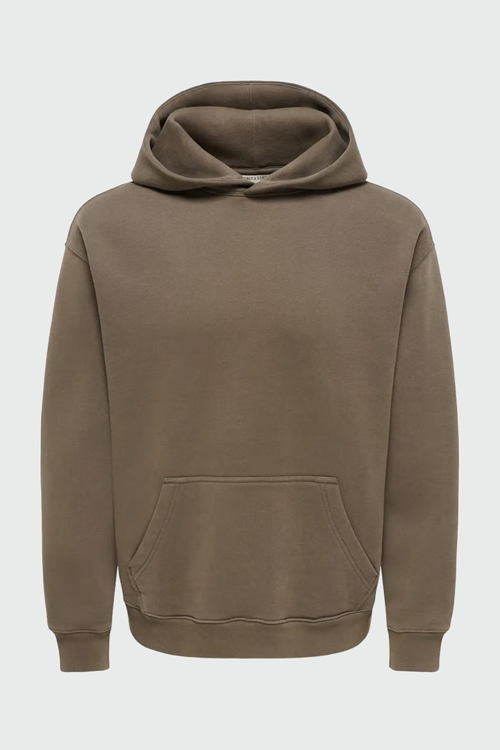 ONLY &amp; SONS Larry Eflow Relaxed Wash Hoodie
