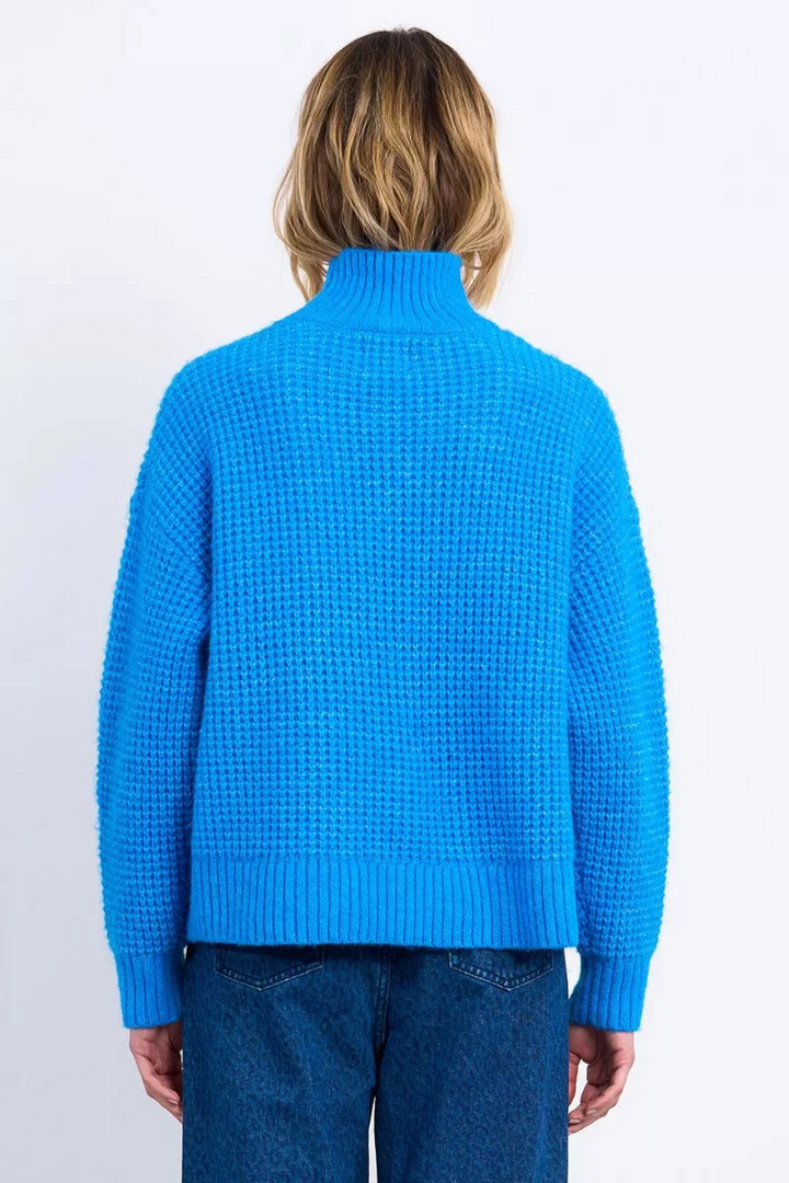 Oversized square knit sweater
