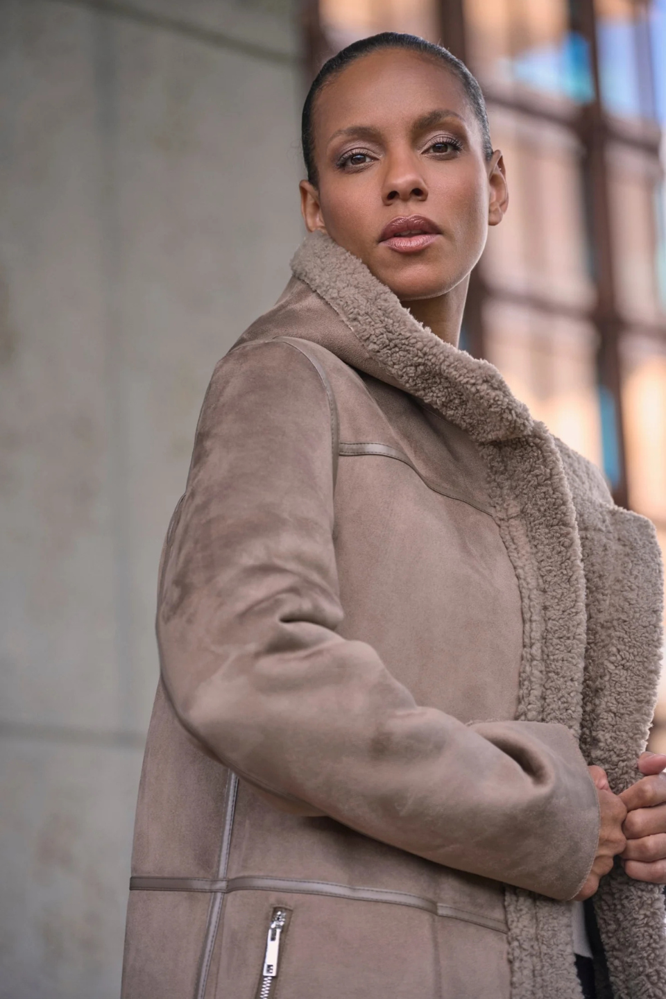Alina reversible coat