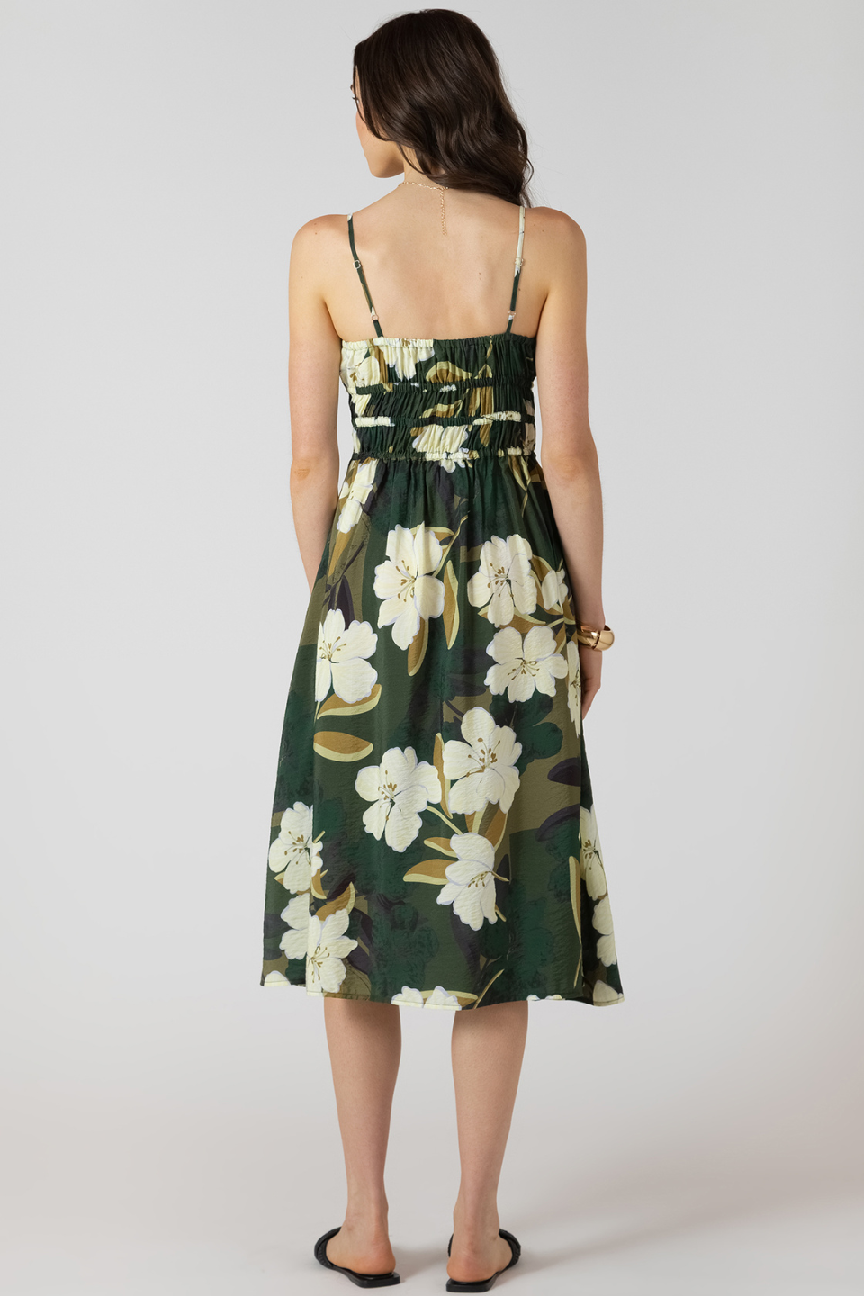 Dex Holland Elastic Waist Midi Dress - Hot Peppers Clothing