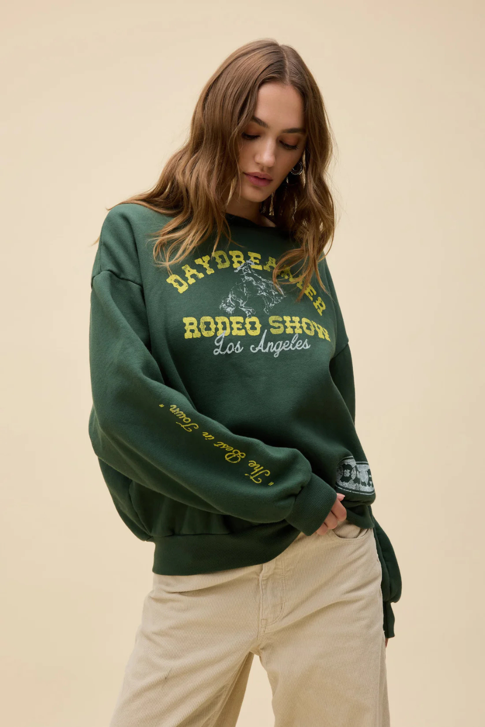 Daydreamer Rodeo Show Oversized Crew Sweatshirt