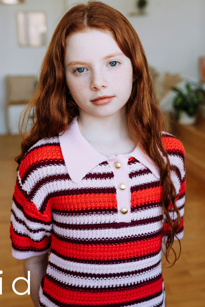 Knit Polo Sweater - Hot Peppers Clothing