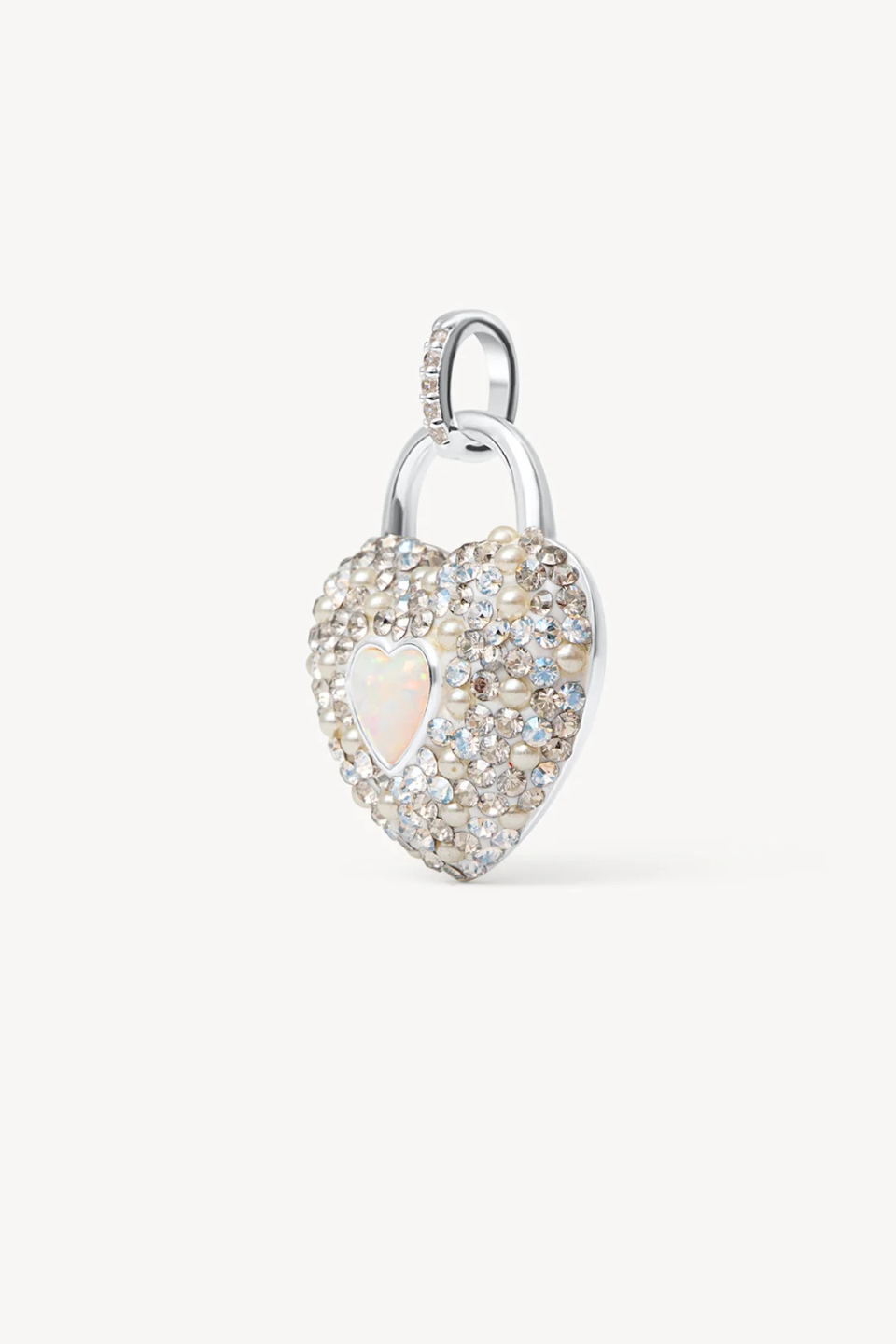 Glitz Sparkle Heart Charm
