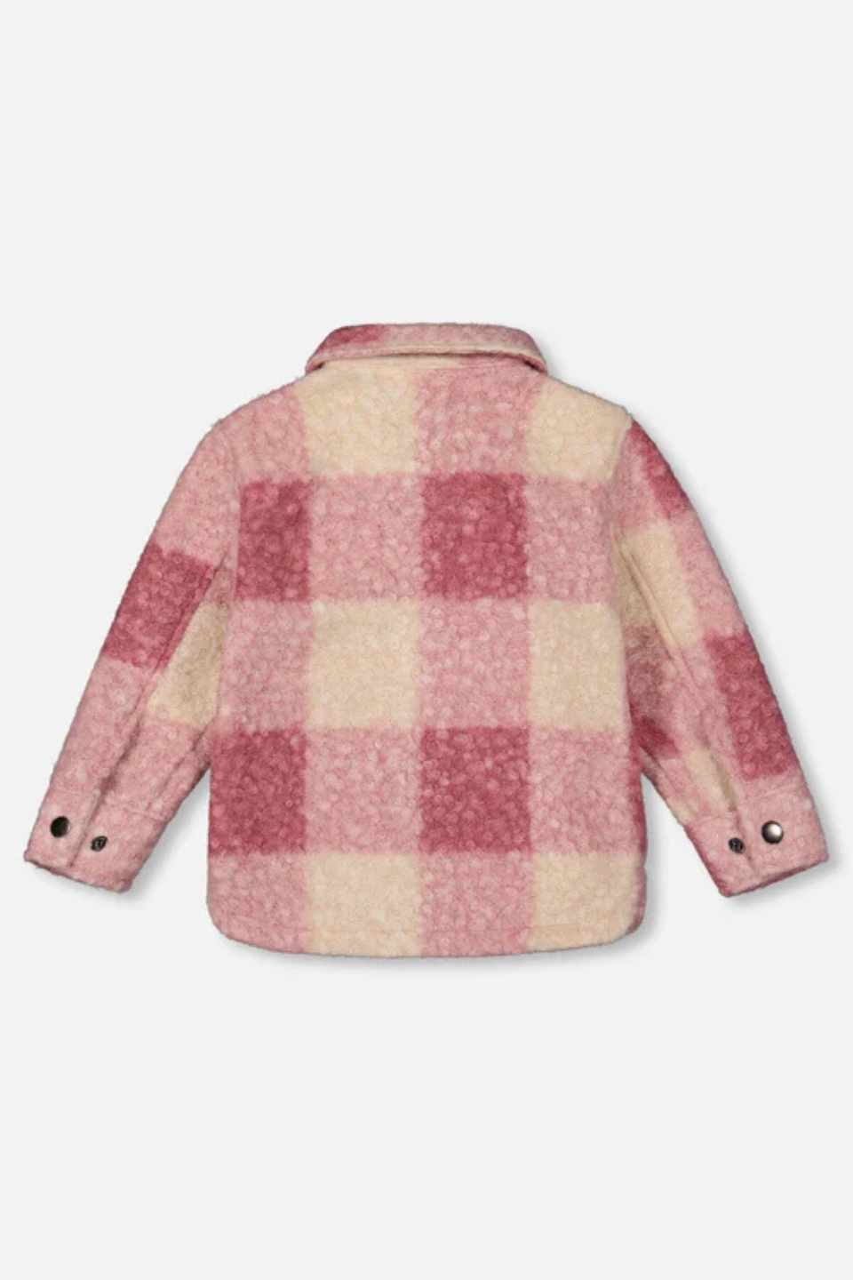Zipped Plaid Shirt Jacket