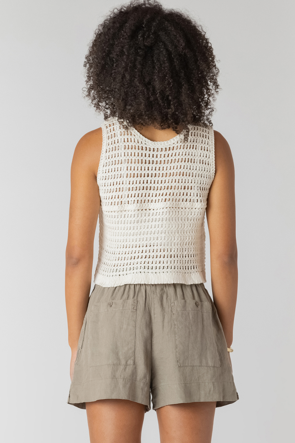 Carmen Crochet Buttoned Vest - Hot Peppers Clothing