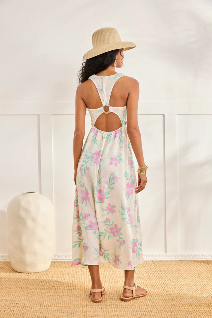 NKNnekane FLORAL JAQUART DRESS - Hot Peppers Clothing
