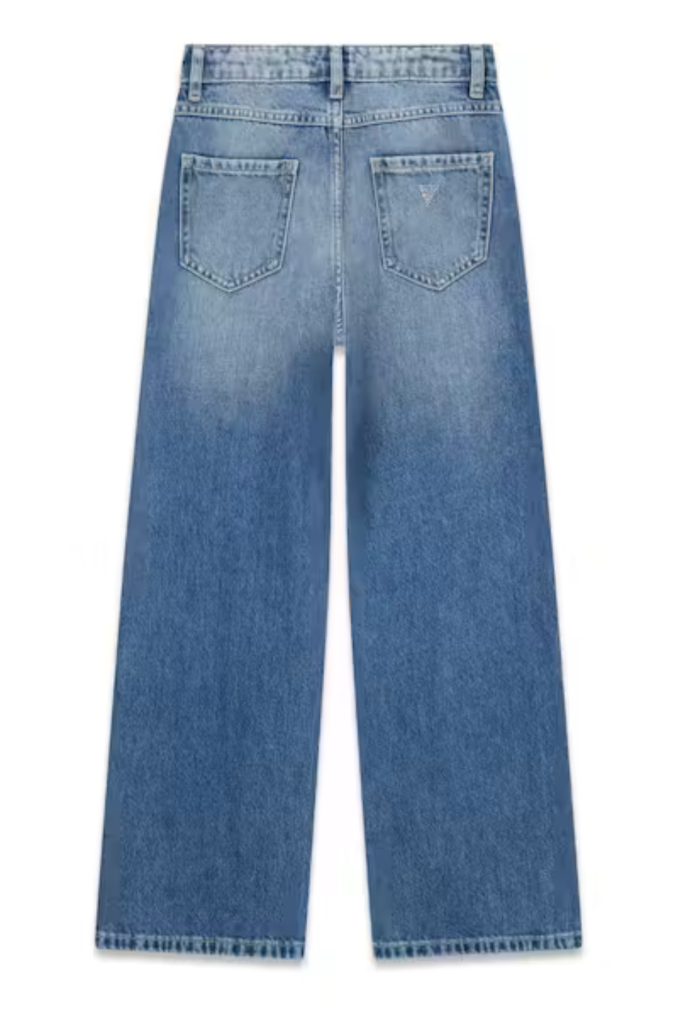 Guess Girls 90s Rigid Denim Pants with Distressing