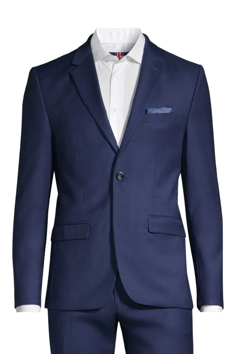 SOUL OF LONDON Essential Solid Colour Suit in Dark Blue - Hot Peppers Clothing