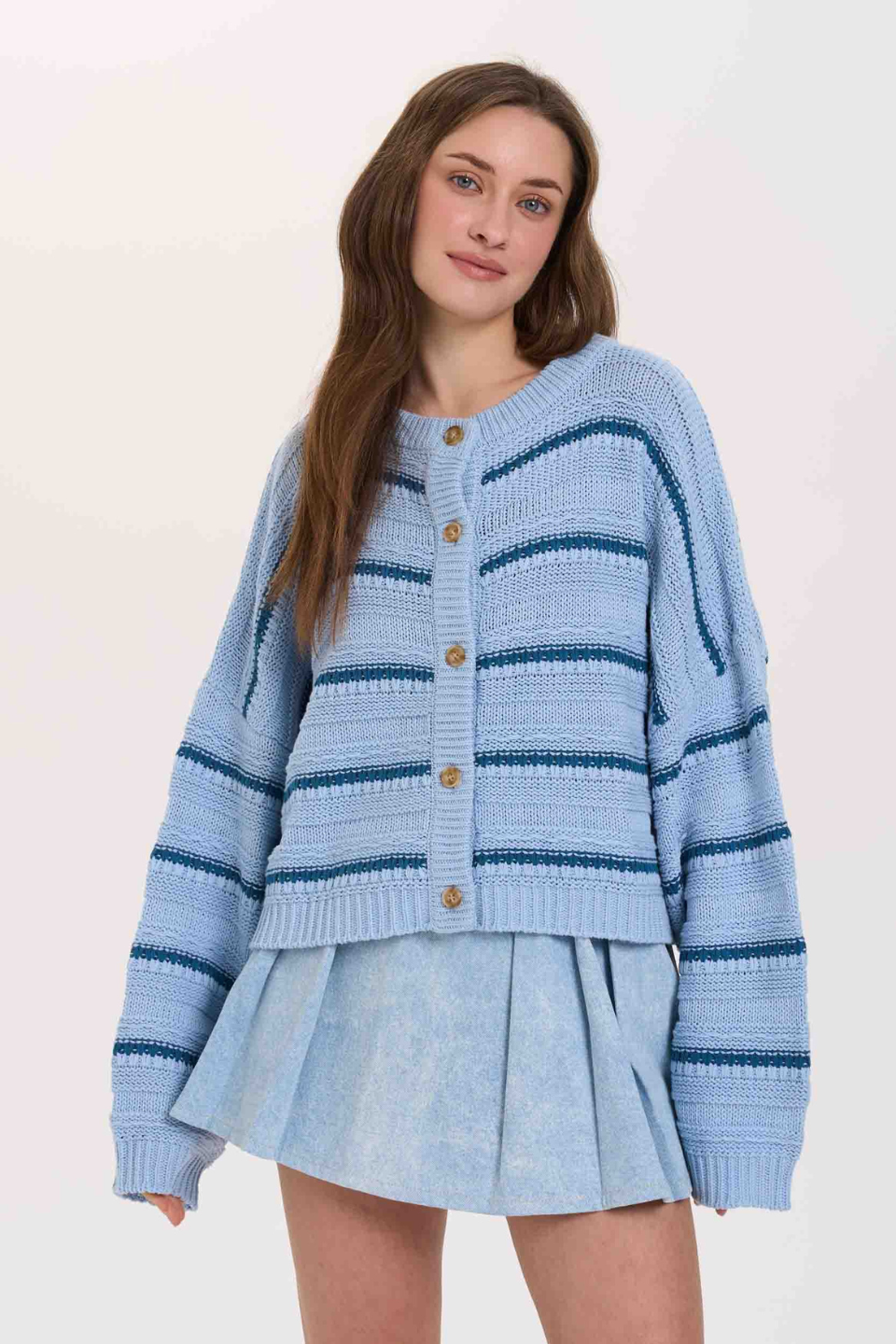 24COLOURS Linden Striped Cardigan