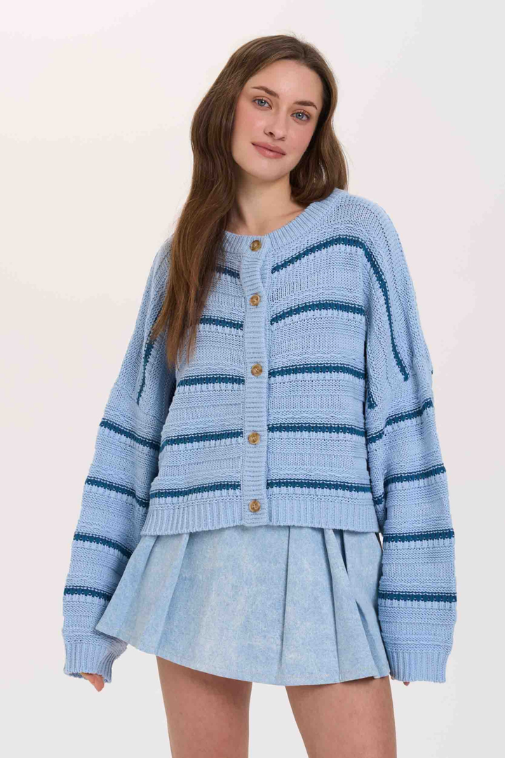 24COLOURS Linden Striped Cardigan