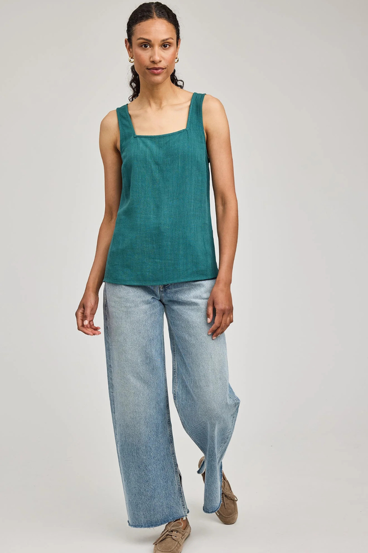 Vera Linen Tank - Hot Peppers Clothing