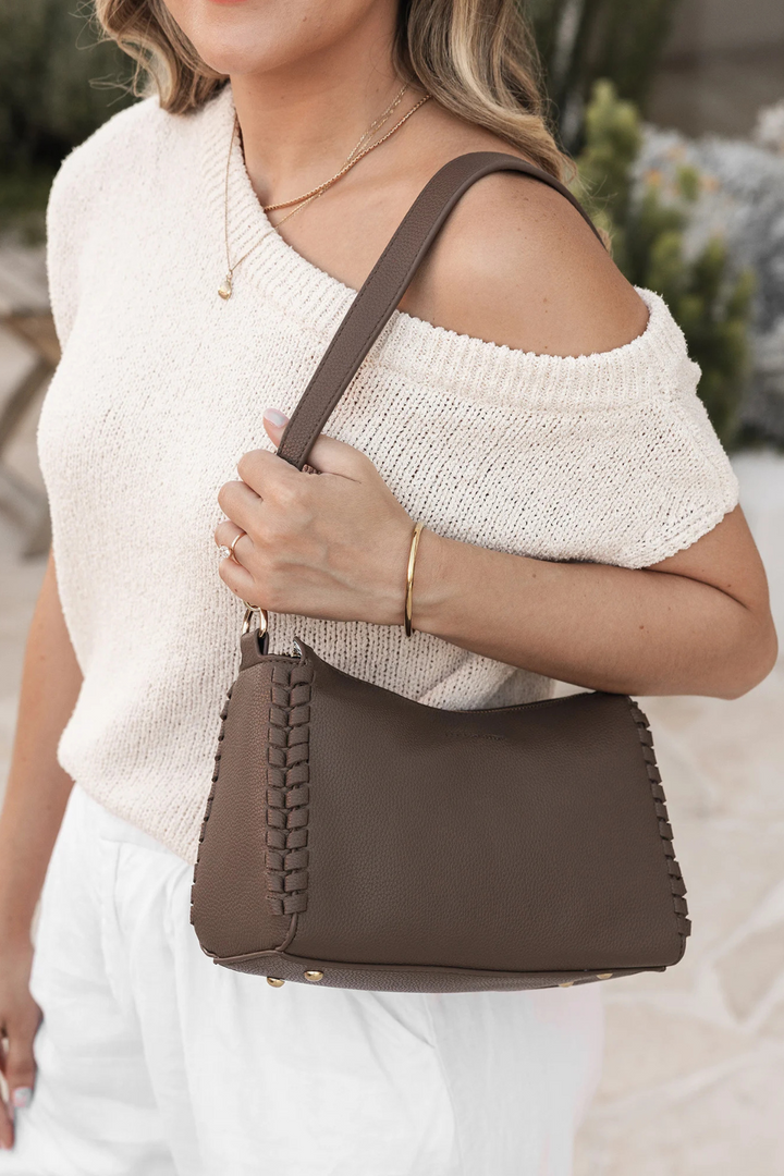 Dana Crossbody Bag in Mocha