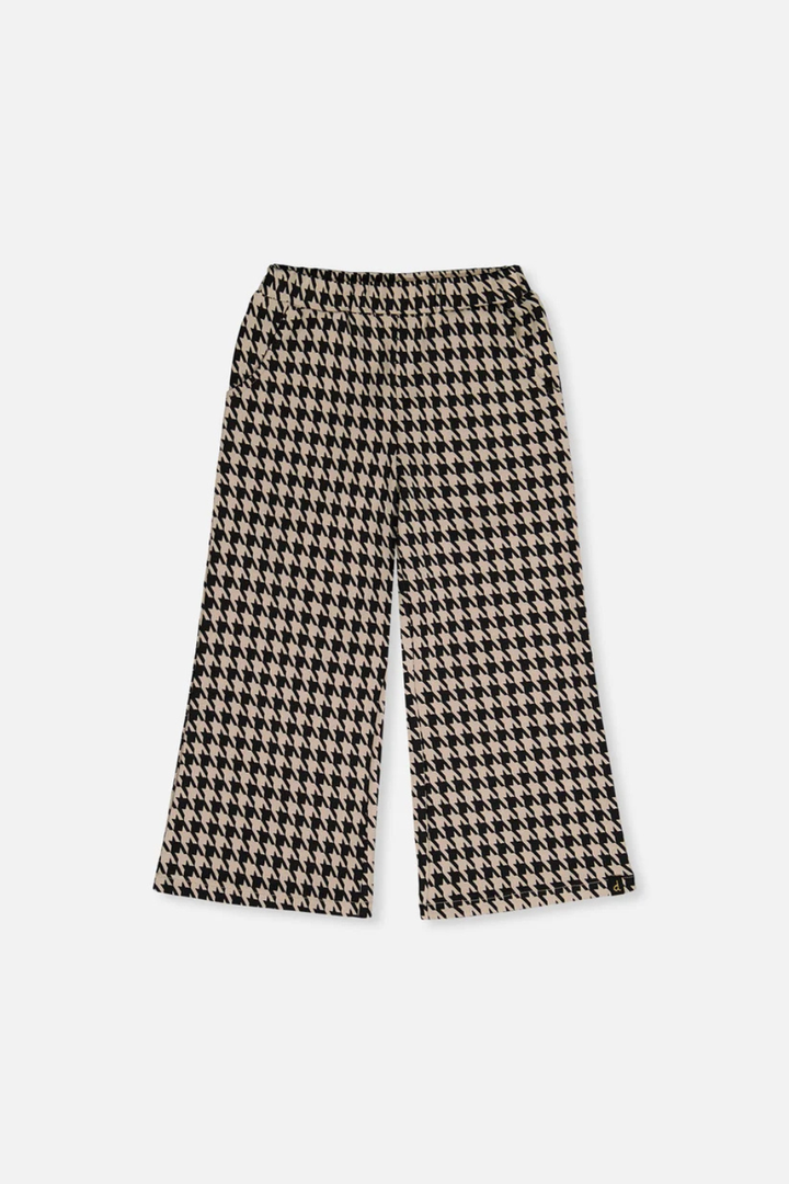 Deux Par Deux Flare Houndstooth Pants