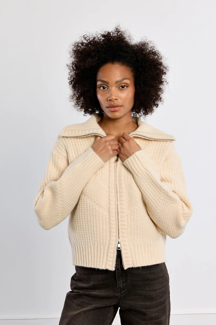 Molly Bracken Knitted Double Zipped Cardigan