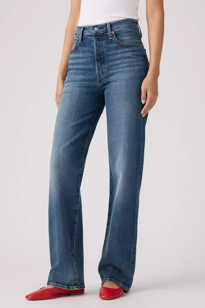 LEVIS Ribcage Full Length Candiani Denim Jeans - Hot Peppers Clothing