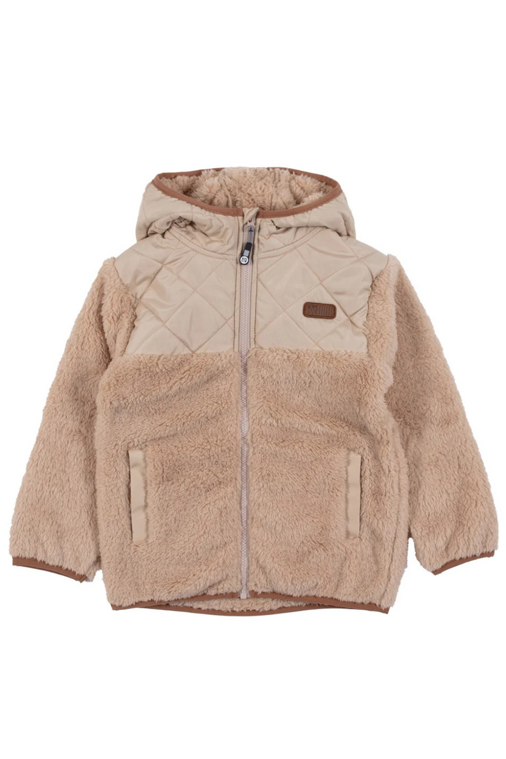 Beige Hooded Jacket
