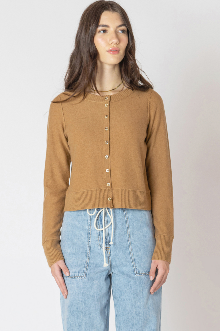 Fawn Easy Crewneck Cardigan