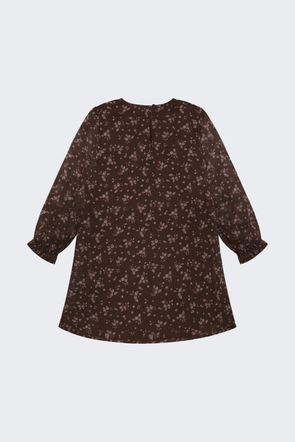En Fant Dobby Long-Sleeve Dress