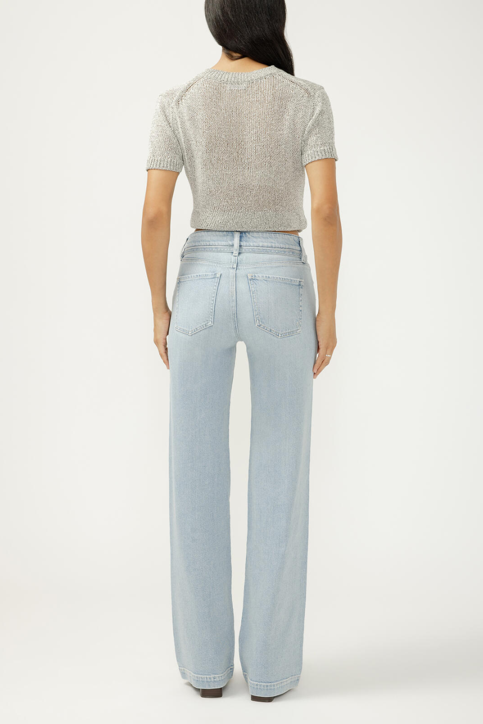 SILVER Avery High Rise Trouser Jeans - Hot Peppers Clothing