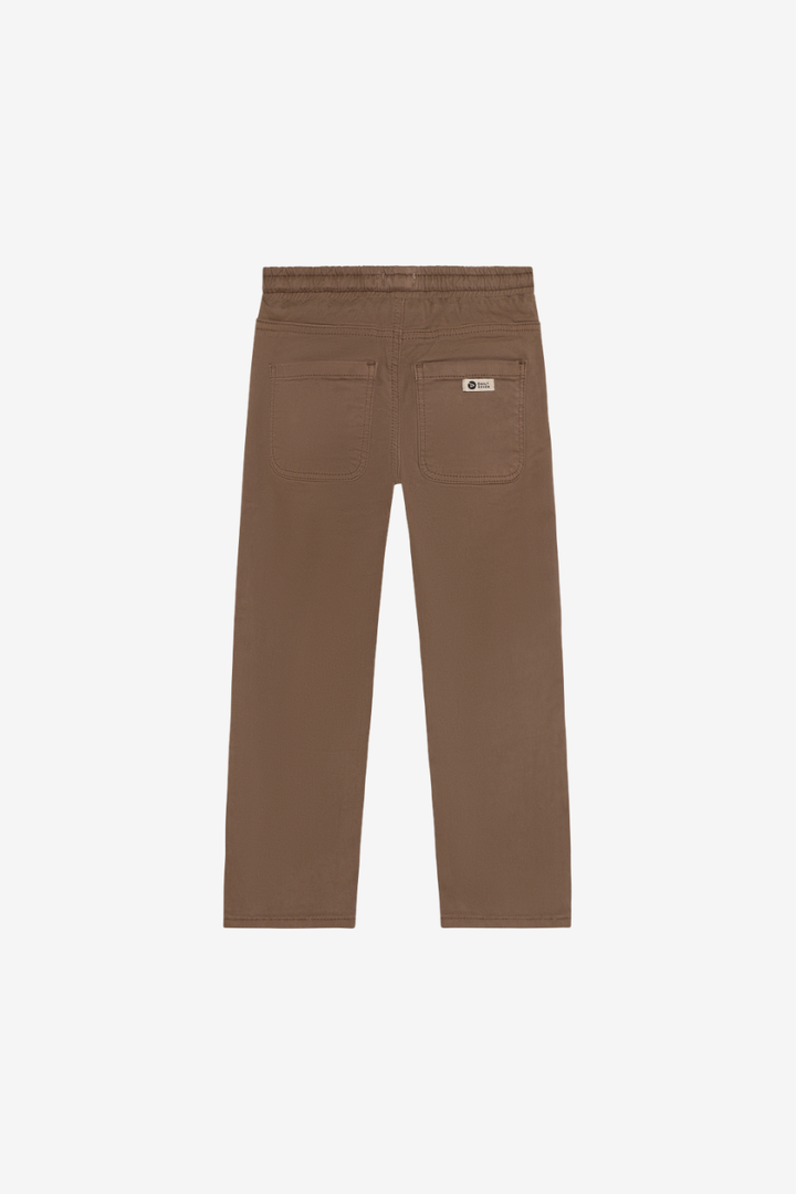 Daily Seven Trousers Straight Fit - Almond Brown