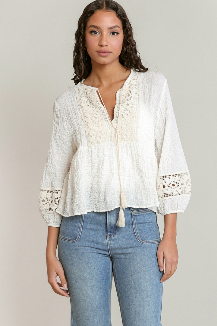 Dex Arabella Crochet Blouse