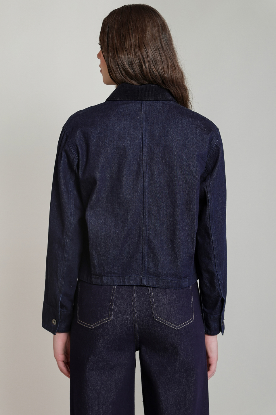 Dex Romi Corduroy Collar Denim Jacket