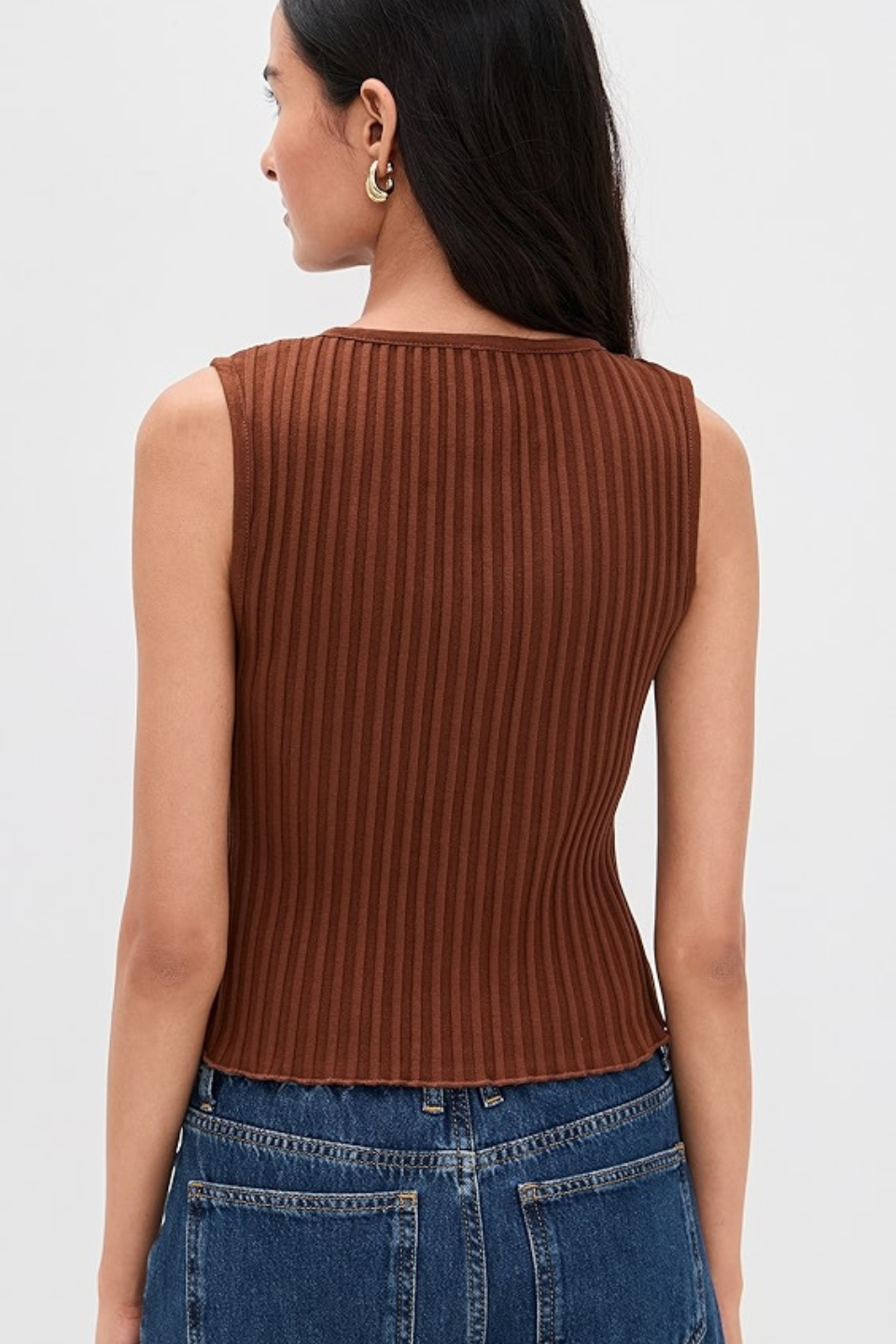 Free People Tilly Vest in Honey Bronze FREE PEOPLE