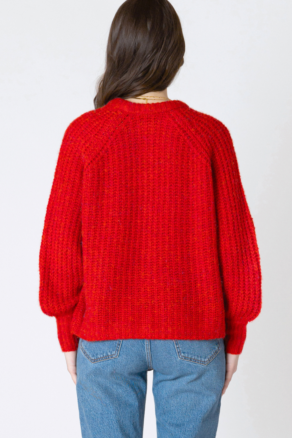 Ruby Crewneck Textured Cardigan