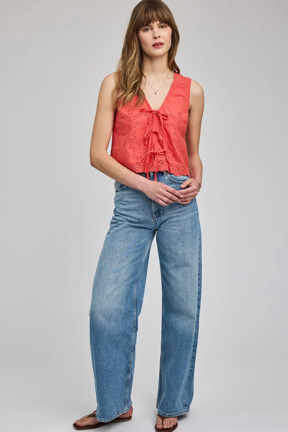 Rhea Sleeveless Top - Hot Peppers Clothing