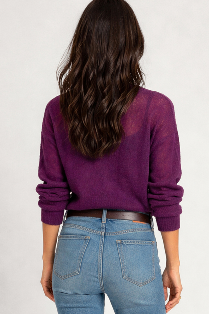 Dex Linnea Sheer Knit Sweater