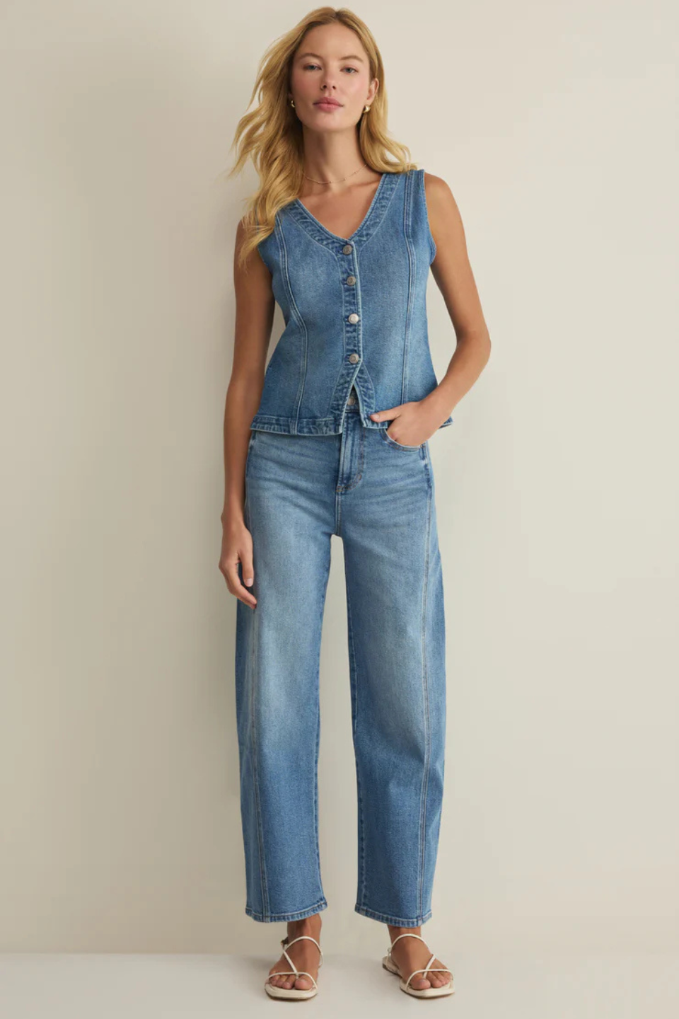 Z Supply Porto Denim Tank Vest Z SUPPLY