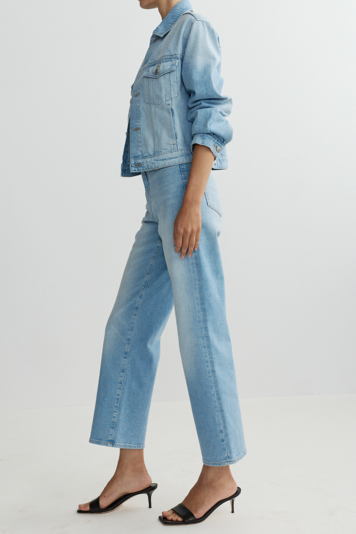 Karmine Refined Wide Leg High Rise 28" Jeans