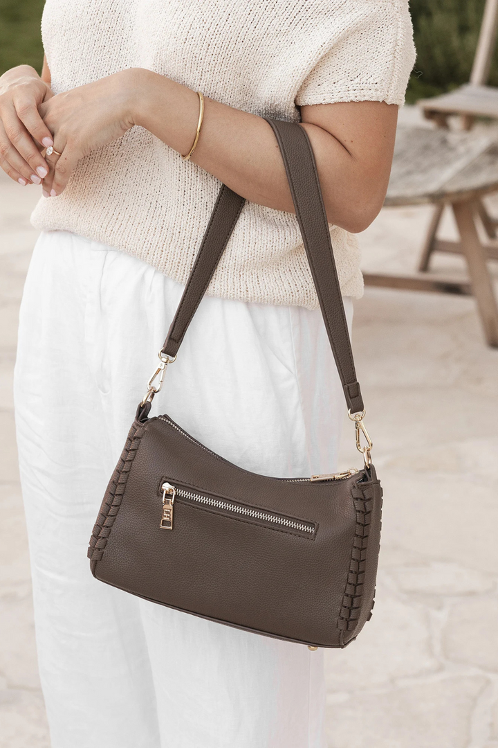 Dana Crossbody Bag in Mocha