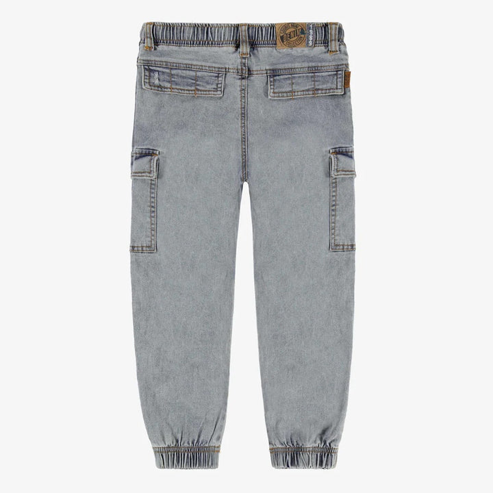 Denim Pants With Cargo Pockets