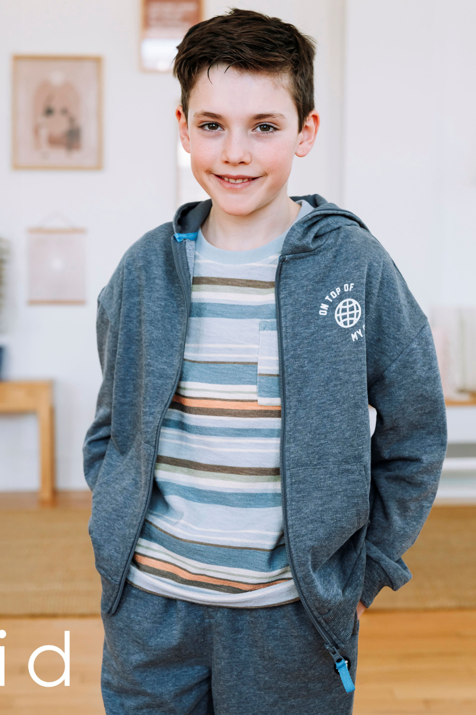 Boys’ Blue Stripe Pocket Shirt - Hot Peppers Clothing