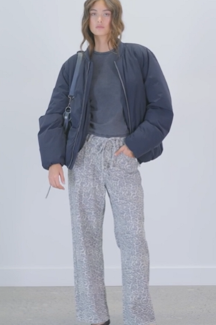 Shelley Leopard Wideleg Pants