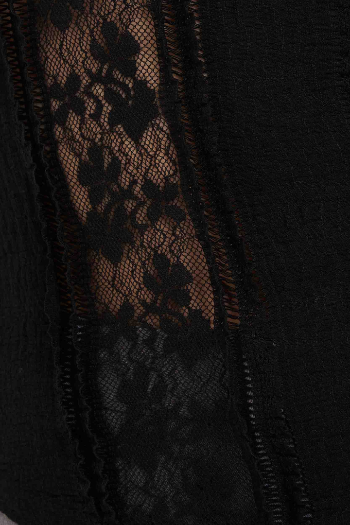 24COLOURS Hollis Asymmetrical Lace Shirt