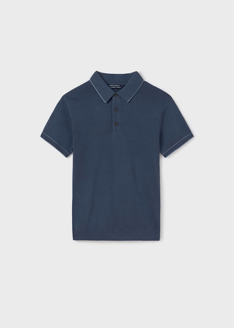 Tricot Contrast Polo Shirt