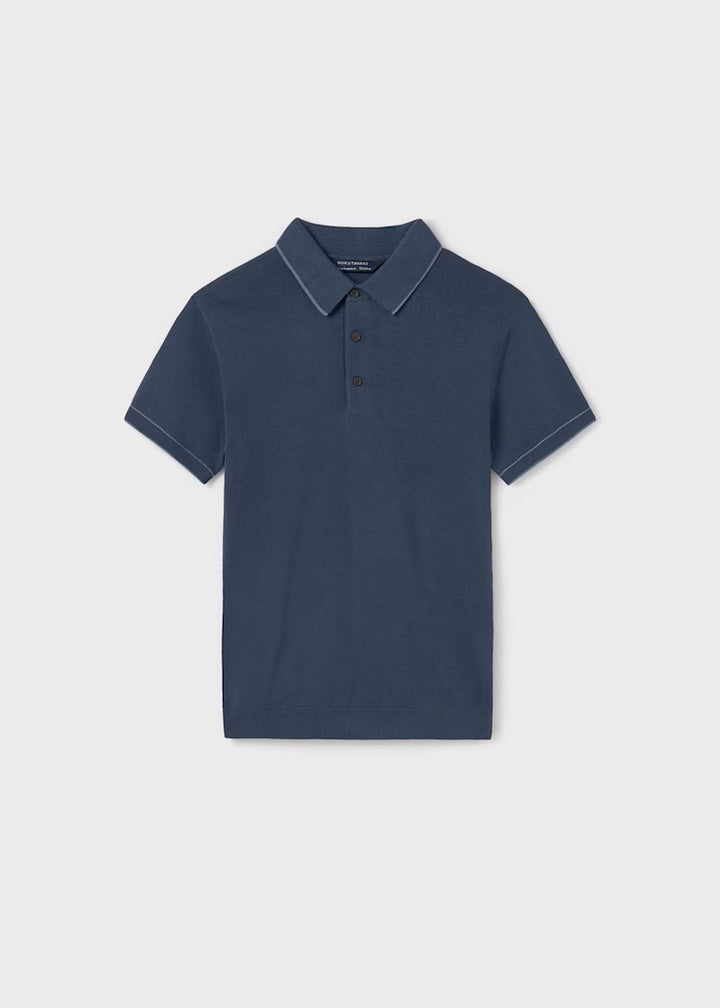 Tricot Contrast Polo Shirt