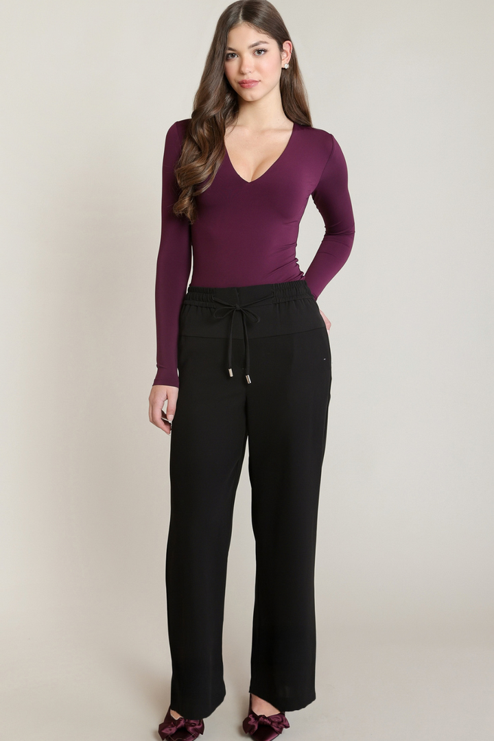 Dex Tessa Satin Wide-Leg Pant
