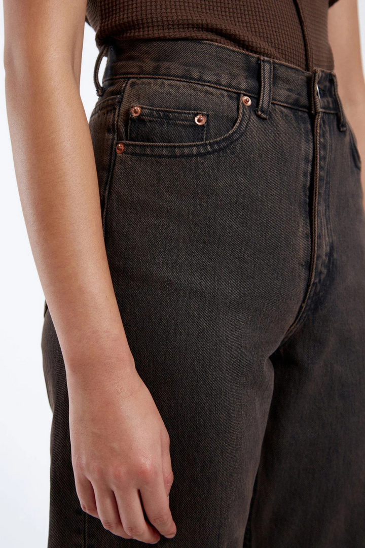 Echo - Tar Jet Brown Jeans