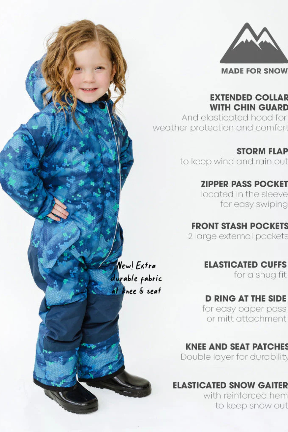Snowrider One Piece Snowsuit - Pixel Peak