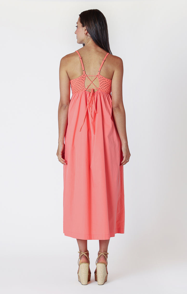 Crochet Trim Maxi Dress