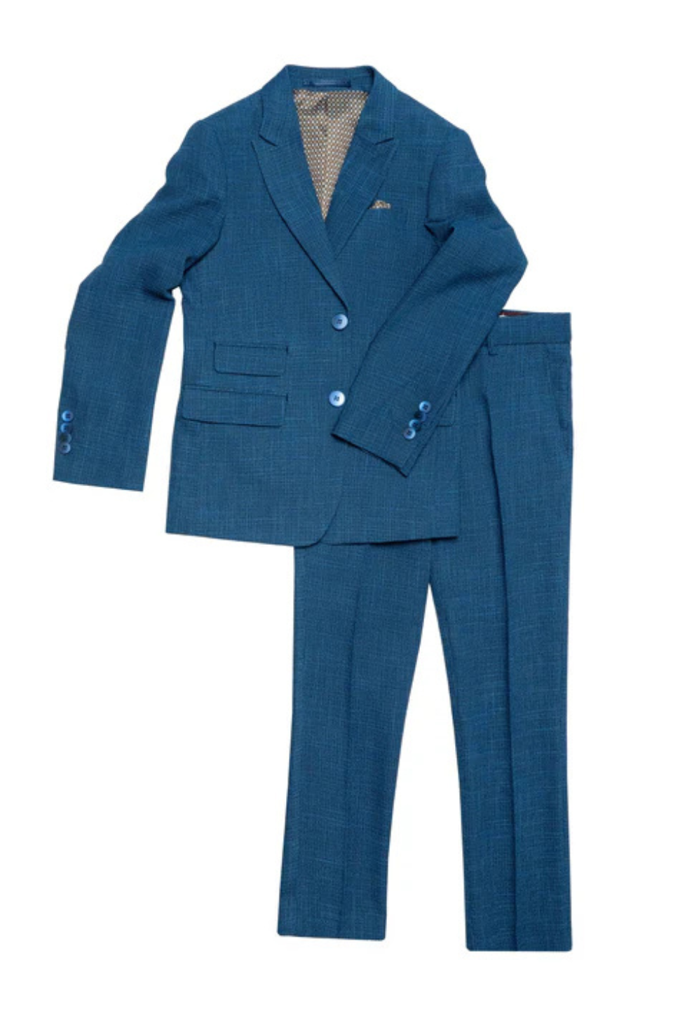 AXNY Blue Textured 2 Pc Suit - Hot Peppers Clothing