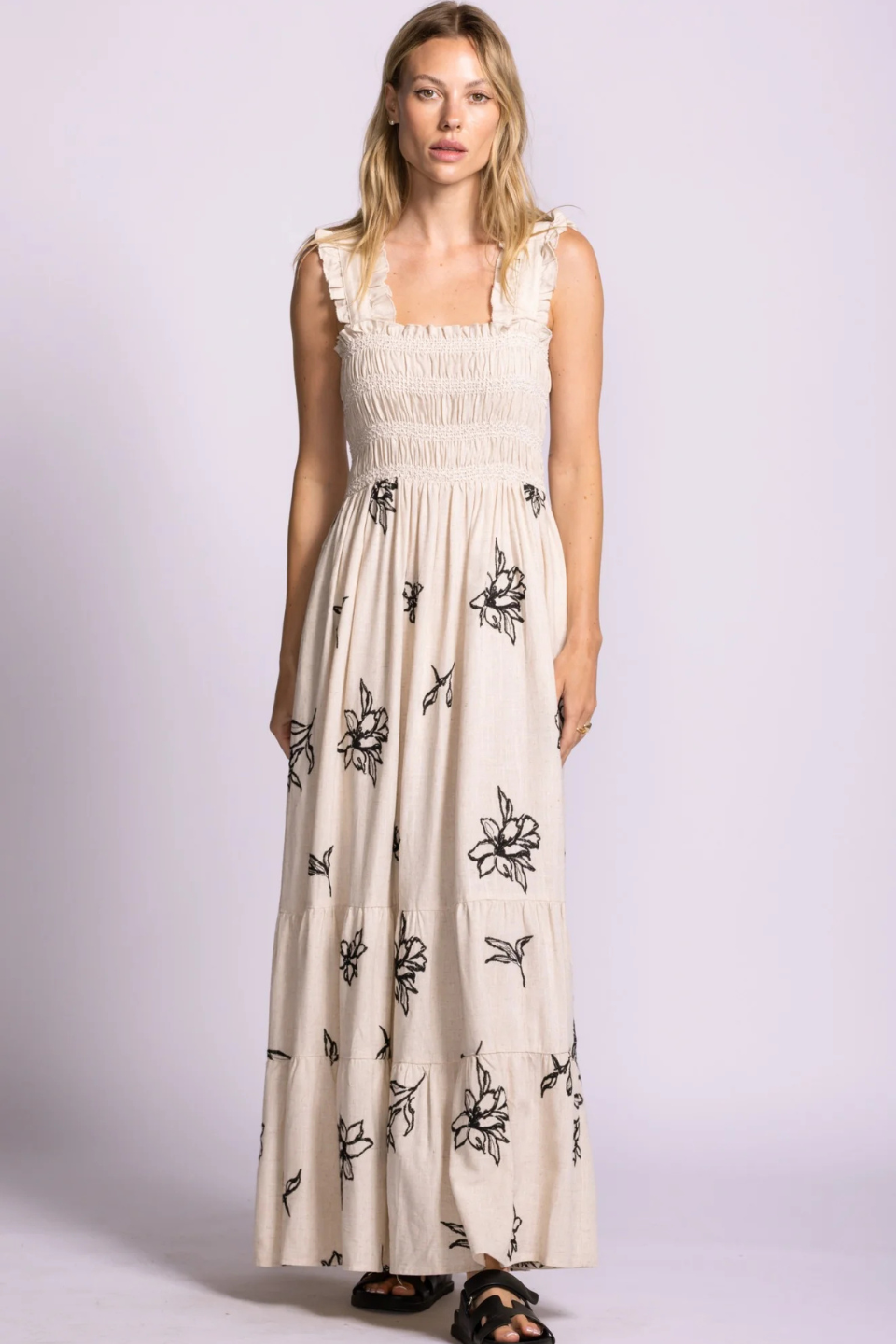Pink Martini Margate Dress Beige PINK MARTINI