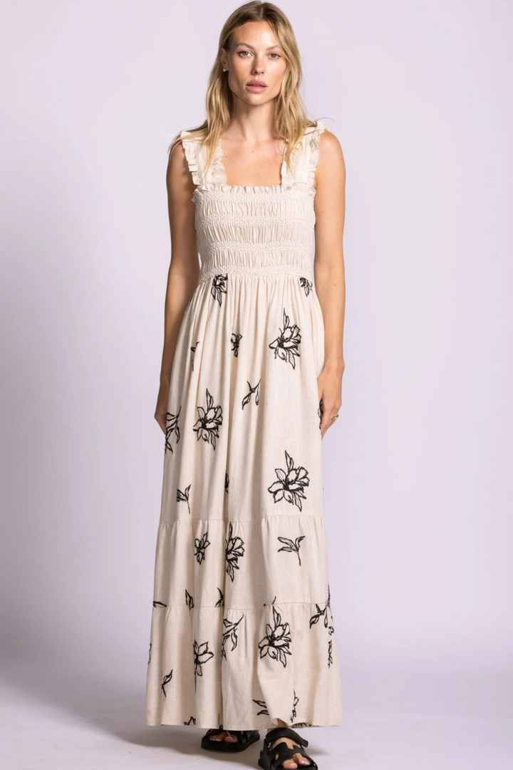 Pink Martini Margate Dress Beige PINK MARTINI