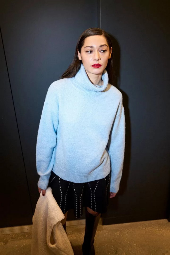 Oversized turtleneck sweater