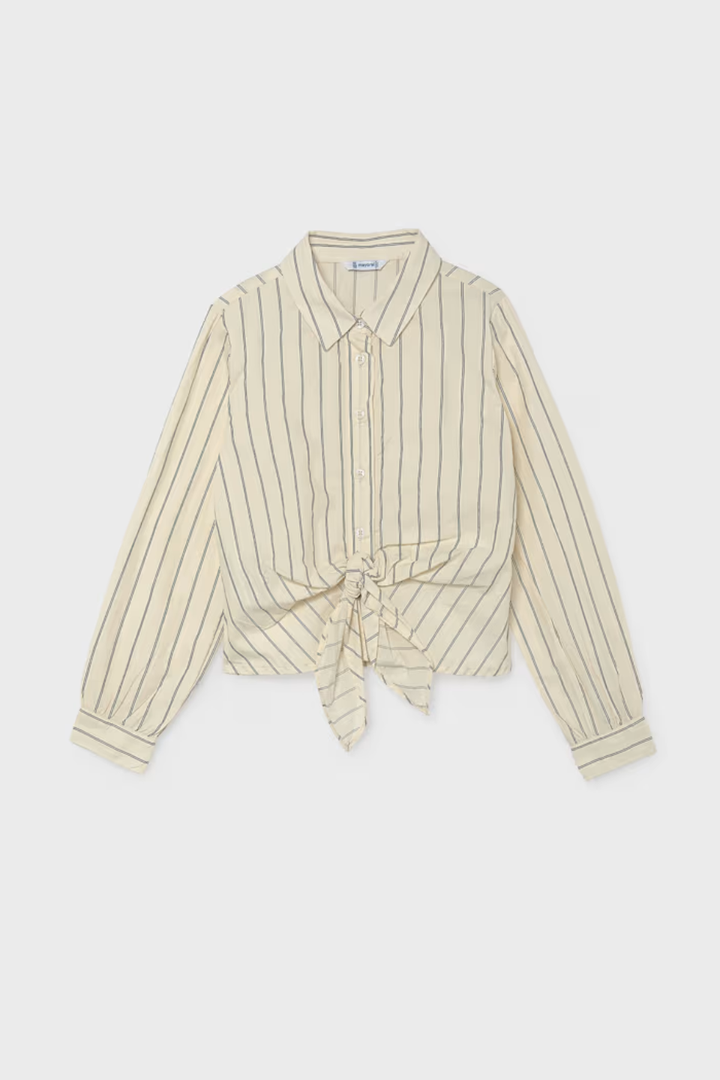 Mayoral Girl Tie-Front Blouse