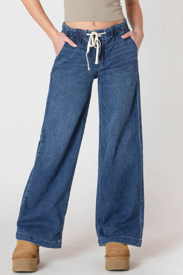 Lottie Wide Leg Denim Pant