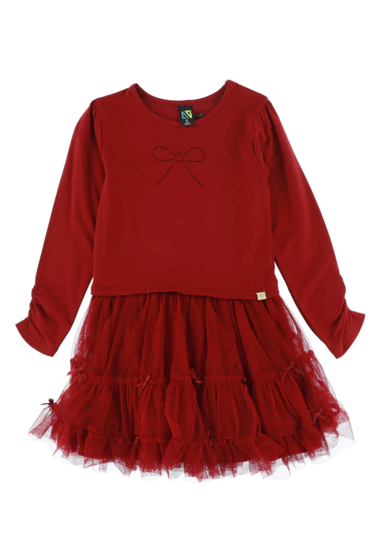 Scarlet Tiered Celebration Dress